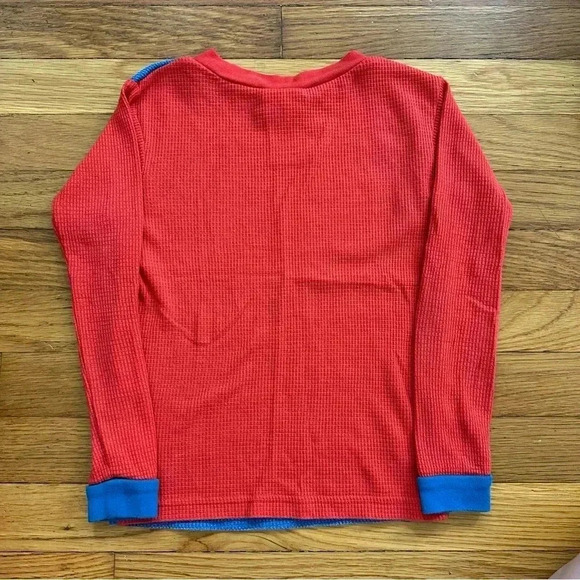 2011 Super Mario Waffle Knit Long Sleeve Tee Size Boys 8 - Picture 3 of 7